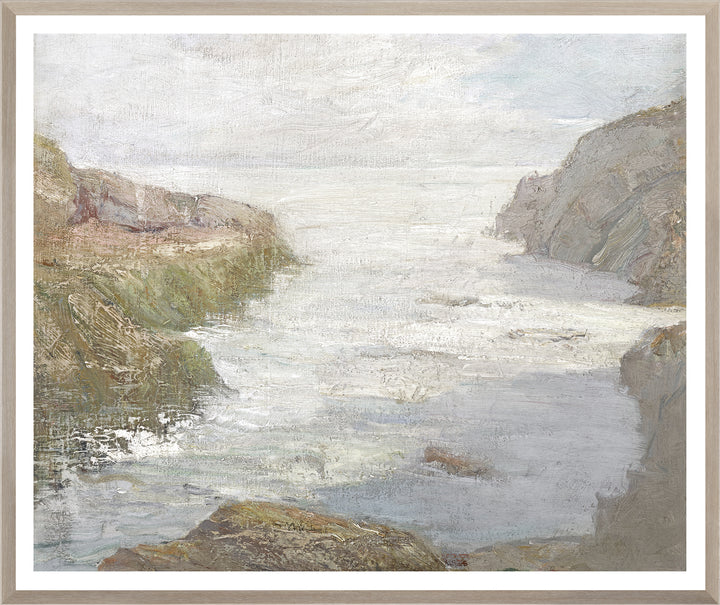 At Low Tide, C. 1841 - Mid - Framed Canvas