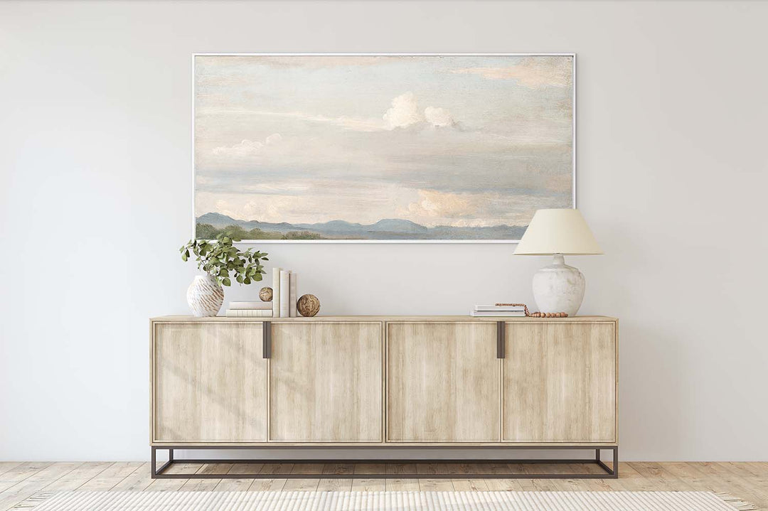 Cloud Study with Distant Mountains