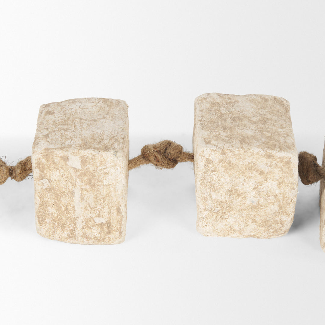 Mala Paper Mache Cube Garland